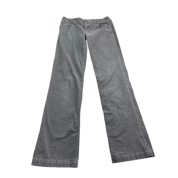 J.Crew Womens Bootcut Corduroy Pants Size 28R Gray Cotton Blend - Picture 1 of 4